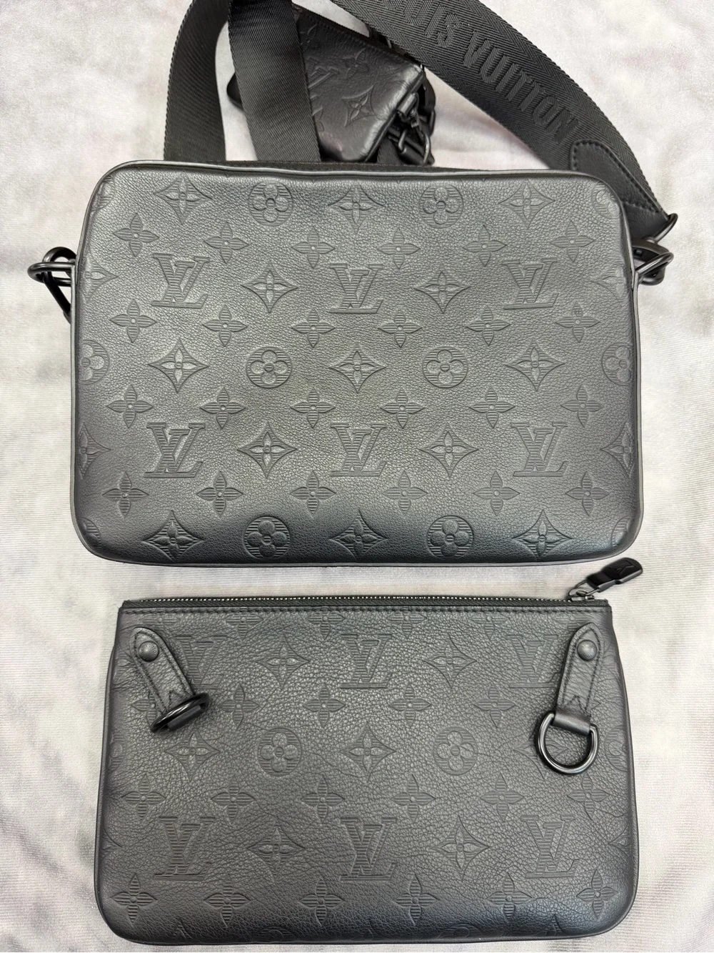 Louis Vuitton Trio Messenger Monogram Shadow Leather EXCELLENT CONDITION